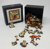 Stocking Surprise (55 Piece Mini Christmas Wooden Jigsaw Puzzle) - Nautilus Puzzles - Wooden Jigsaw Puzzles For Adults