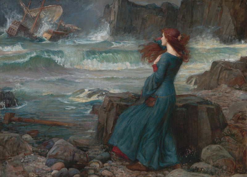 Miranda (The Tempest) by John William Waterhouse - Wooden Jigsaw Puzzle - 510 Pieces - Nautilus Puzzles - Wooden Jigsaw Puzzles For Adults