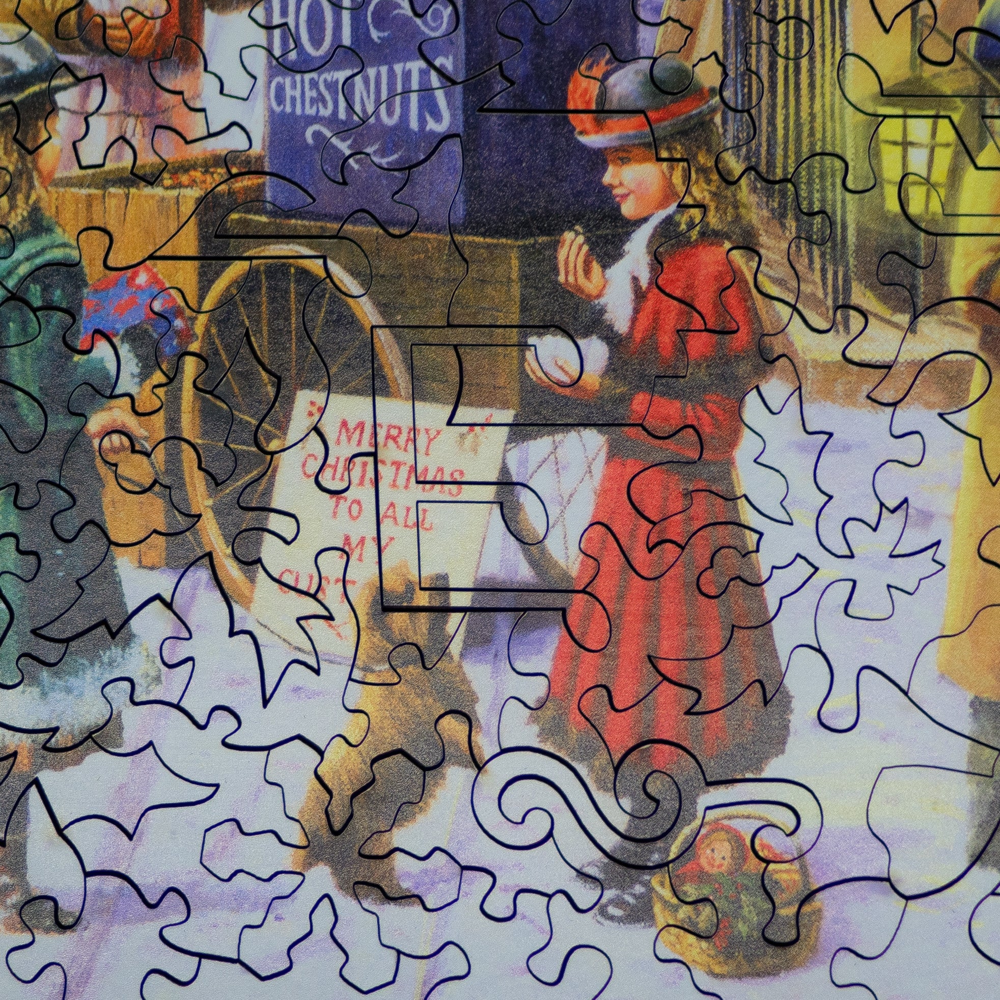 Victorian Carolers (242 Piece Christmas Wooden Jigsaw Puzzle) - Nautilus Puzzles - Wooden Jigsaw Puzzles For Adults
