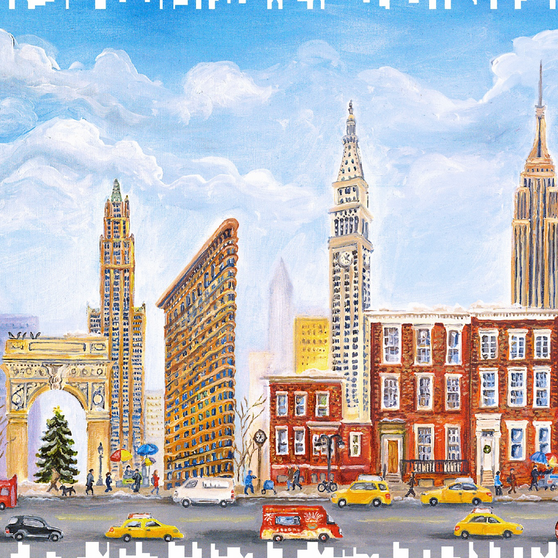 Main Street, New York (159 Piece Wooden Jigsaw Puzzle) - Nautilus Puzzles - Wooden Jigsaw Puzzles For Adults