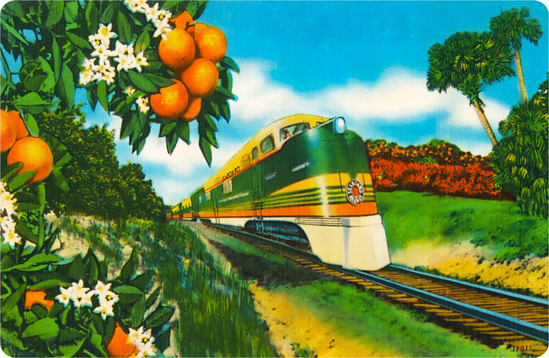 Orange Grove Express (289 Piece Wooden Jigsaw Puzzle) - Nautilus Puzzles - Wooden Jigsaw Puzzles For Adults