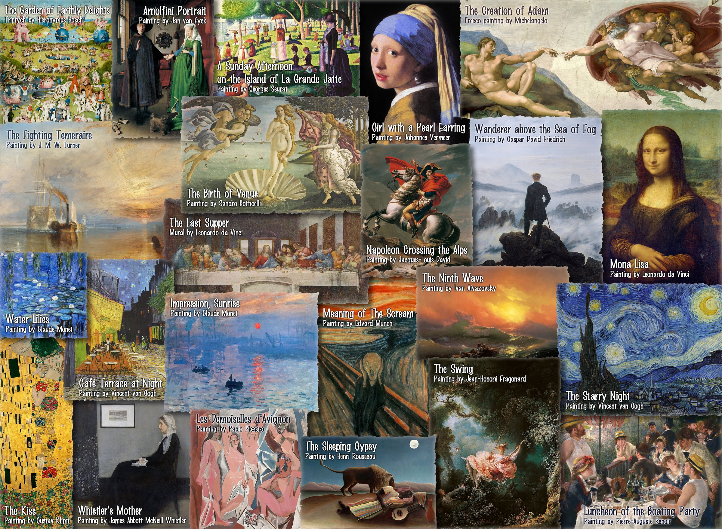 Great Paintings (366 Piece Wooden Jigsaw Puzzle) - Nautilus Puzzles - Wooden Jigsaw Puzzles For Adults
