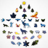 Blue Ridge Sunset - 200 Piece Wooden Jigsaw Puzzle