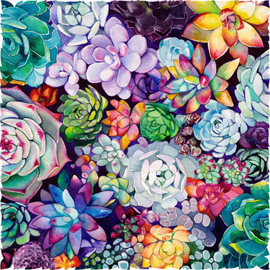 succulent puzzle 500 pieces Plantastic! (500 Piece Wooden Jigsaw Puzzle)