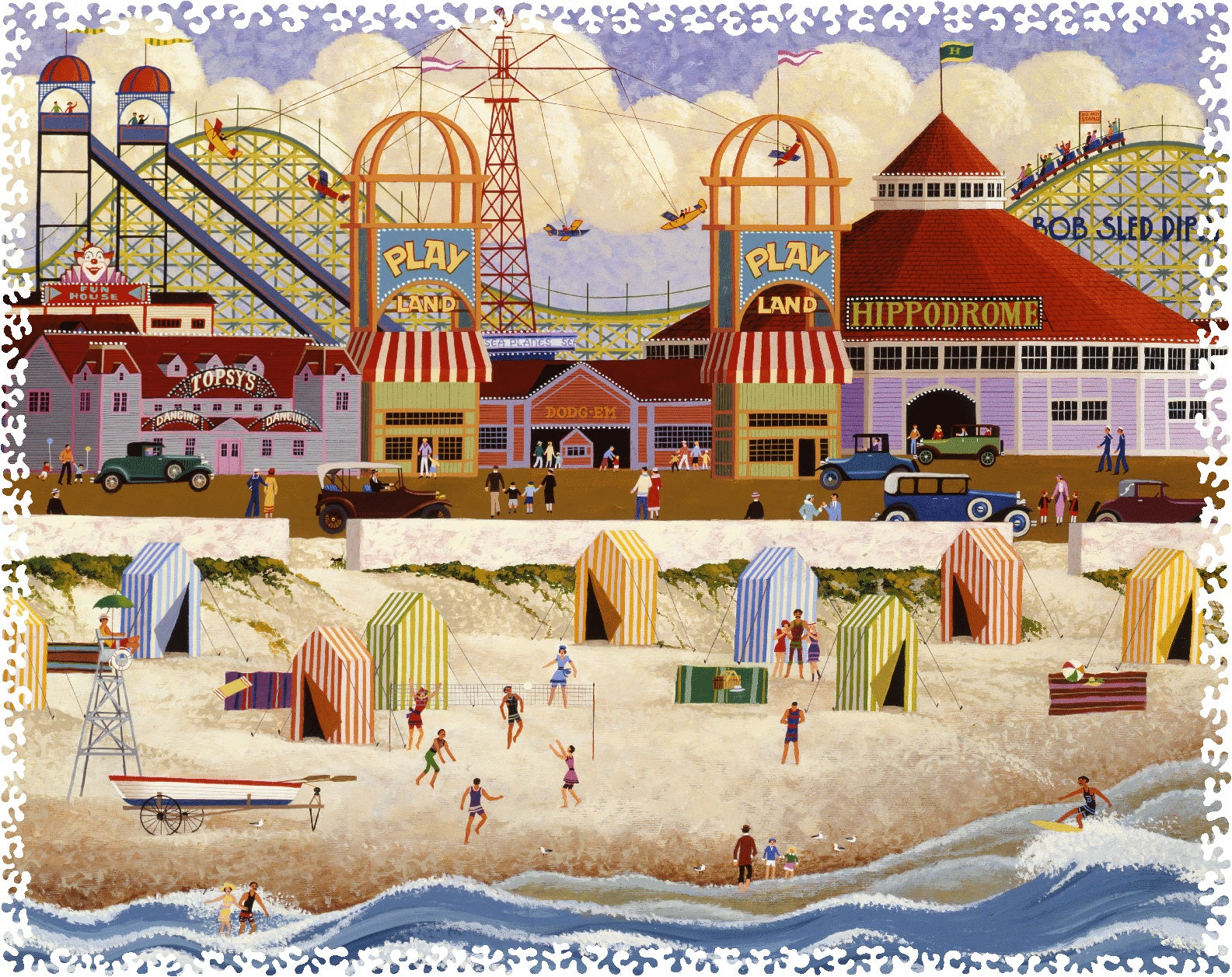 Nieves Puzzle ユトレヒト / Utrecht Ecru Puzzles - Roch Urbaniak Ulthar Wooden Jigsaw Puzzle