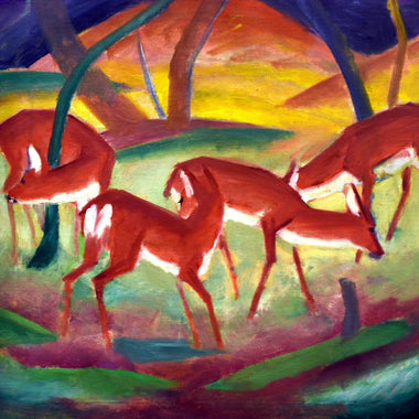 Red Deer, 1910 (50 Piece Mini Wooden Jigsaw Puzzle) - Nautilus Puzzles - Wooden Jigsaw Puzzles For Adults