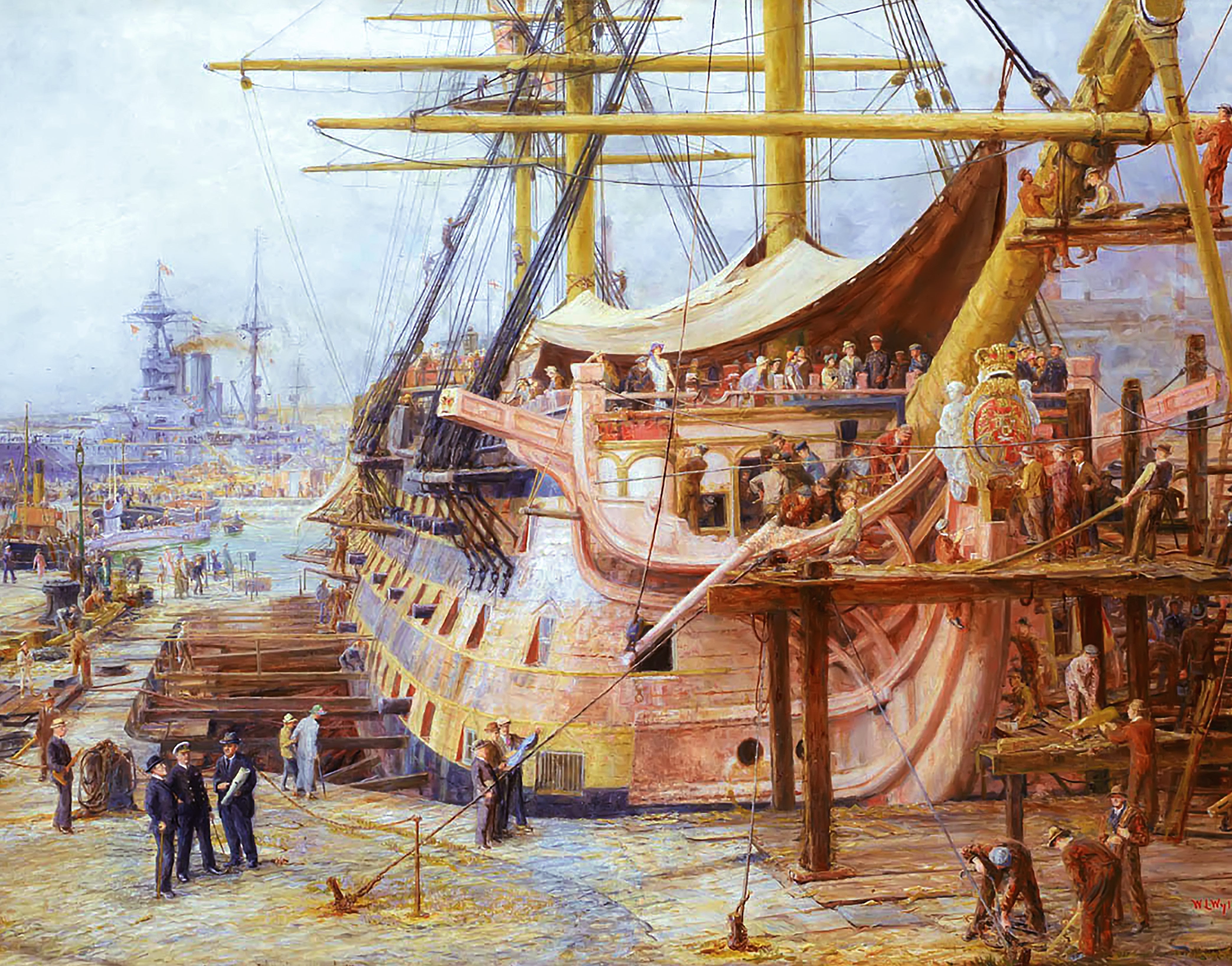 Restoring The HMS Victory (425 Pieces) by William Lionel Wylie