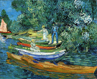 Rowing Boats on the Banks of the Oise by Vincent Van Gogh (434 Piece Wooden Jigsaw Puzzle) - Nautilus Puzzles - Wooden Jigsaw Puzzles For Adults