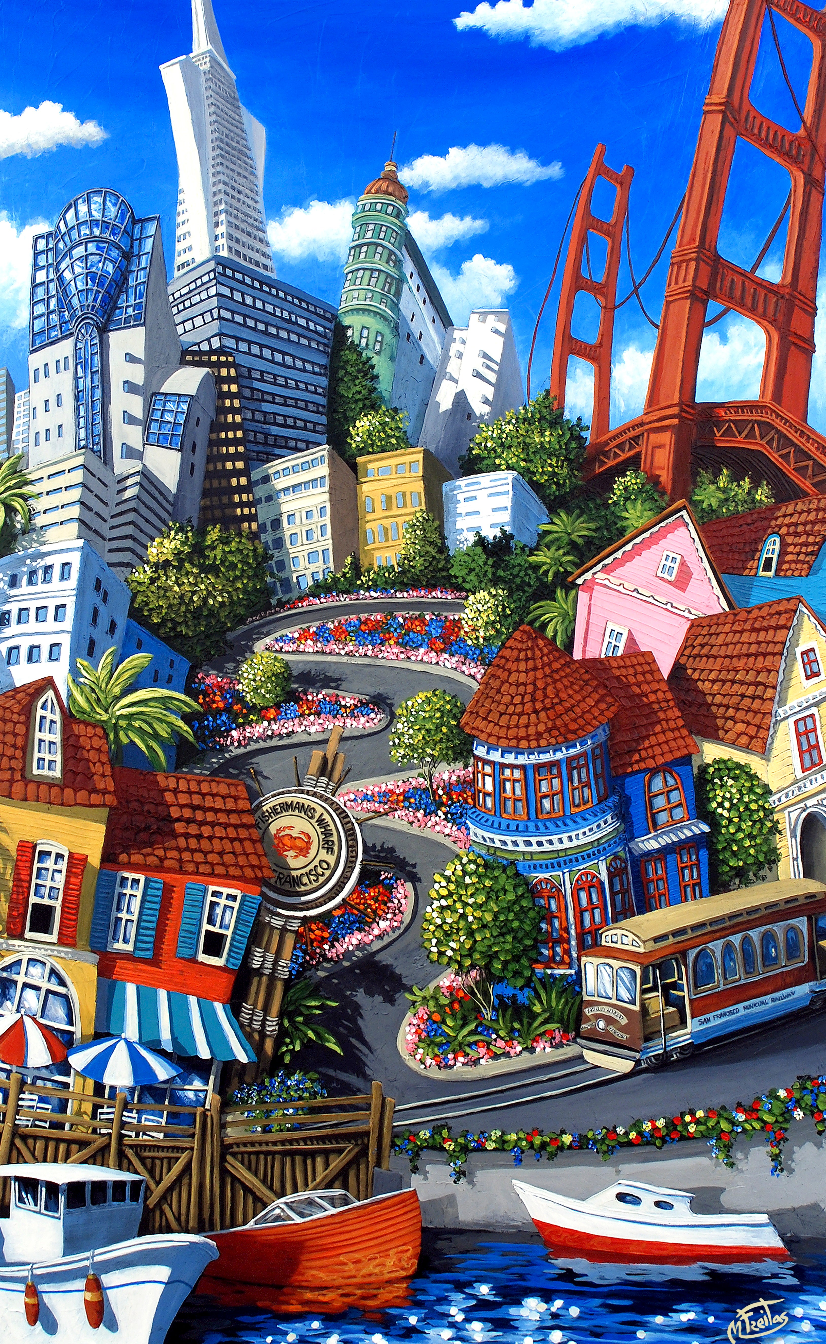 San Francisco - City By the Bay (Wooden Jigsaw Puzzle)