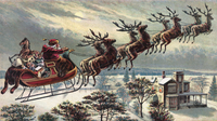 Santa And Reindeer (350 Pieces) Christmas Puzzle - Nautilus Puzzles - Wooden Jigsaw Puzzles For Adults