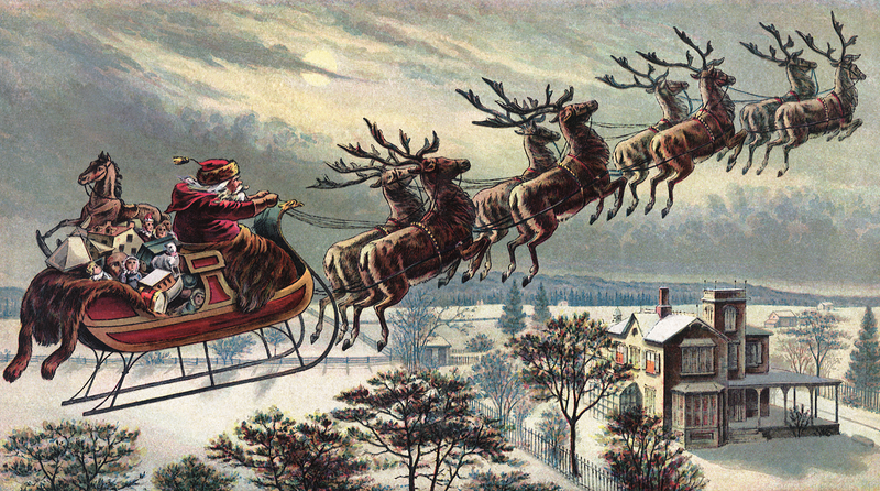 Santa And Reindeer (350 Pieces) Christmas Puzzle - Nautilus Puzzles - Wooden Jigsaw Puzzles For Adults