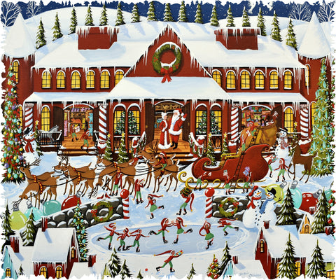 60 Pieces Christmas Jigsaw Puzzle Simple Fun Children's Puzzle Snow Type  Christmas Jigsaw Puzzle for Boys and Girls