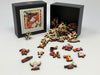 Holly Jolly Snowman (50 Piece Mini Christmas Wooden Jigsaw Puzzle) - Nautilus Puzzles - Wooden Jigsaw Puzzles For Adults