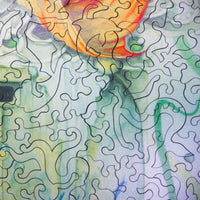 Mosaic wooden puzzles