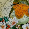 Holiday Robin (50 Piece Mini Christmas Wooden Jigsaw Puzzle) - Nautilus Puzzles - Wooden Jigsaw Puzzles For Adults