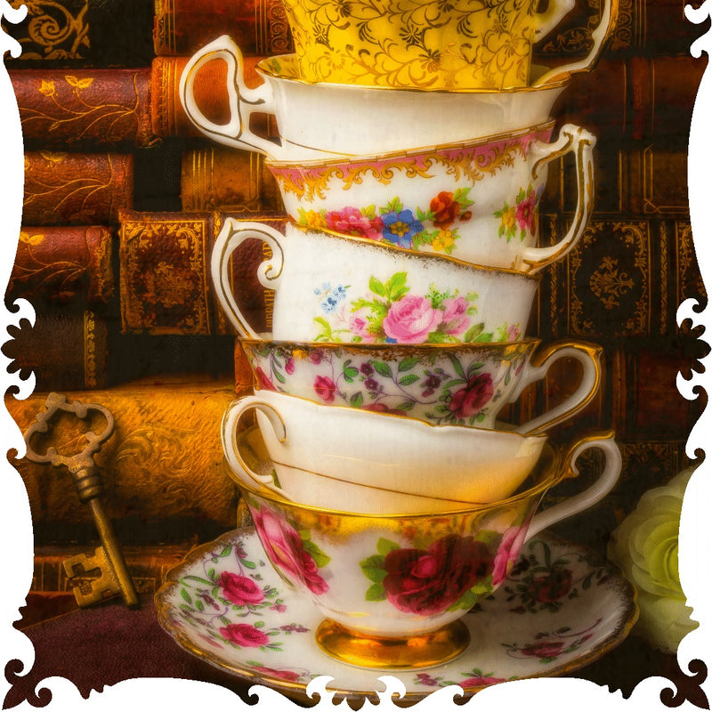 Teetering Teacups - 111 Pieces Wooden Jigsaw Puzzle - Nautilus Puzzles - Wooden Jigsaw Puzzles For Adults