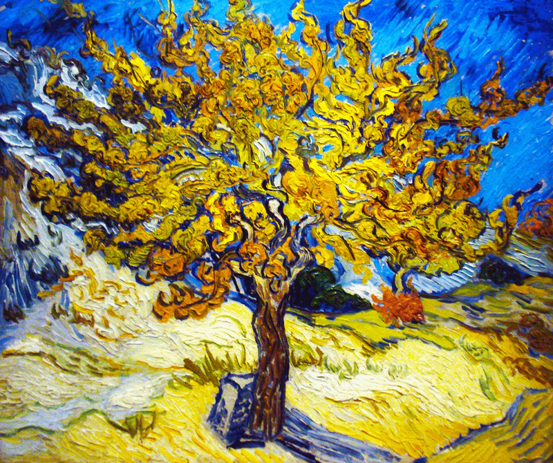 The Mulberry Tree by Vincent Van Gogh (50 Piece Mini Wooden Jigsaw Puzzle) - Nautilus Puzzles - Wooden Jigsaw Puzzles For Adults