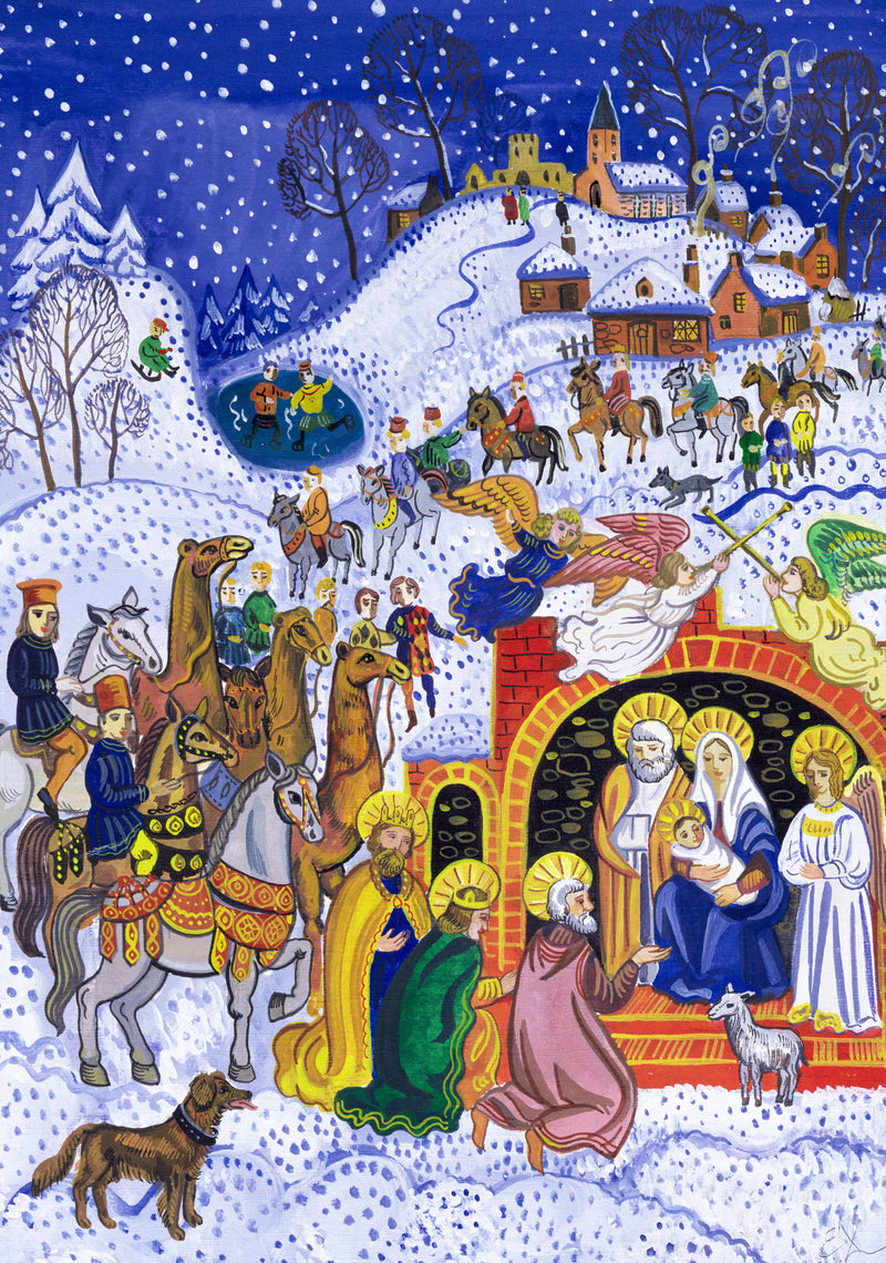 The Nativity (413 Pieces) Wooden Christmas Jigsaw Puzzle - Nautilus Puzzles - Wooden Jigsaw Puzzles For Adults