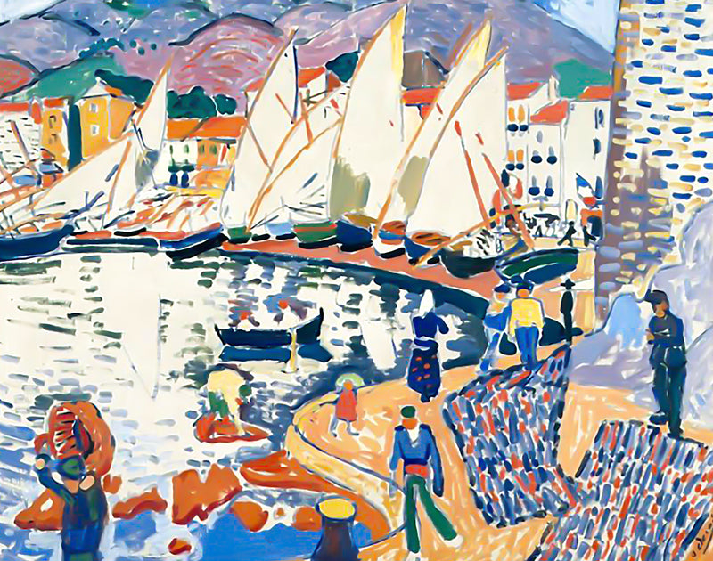 The Drying Sails (425 Pieces) by Andre Derain, Wooden Jigsaw Puzzle - Nautilus Puzzles - Wooden Jigsaw Puzzles For Adults