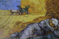 The Siesta by Vincent Van Gogh (50 Pieces) Mini Wooden Jigsaw Puzzle - Nautilus Puzzles - Wooden Jigsaw Puzzles For Adults