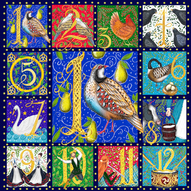 Twelve Days of Christmas (801 Piece Wooden Christmas Jigsaw Puzzle) - Nautilus Puzzles - Wooden Jigsaw Puzzles For Adults