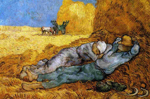 The Siesta by Vincent Van Gogh (50 Pieces) Mini Wooden Jigsaw Puzzle - Nautilus Puzzles - Wooden Jigsaw Puzzles For Adults