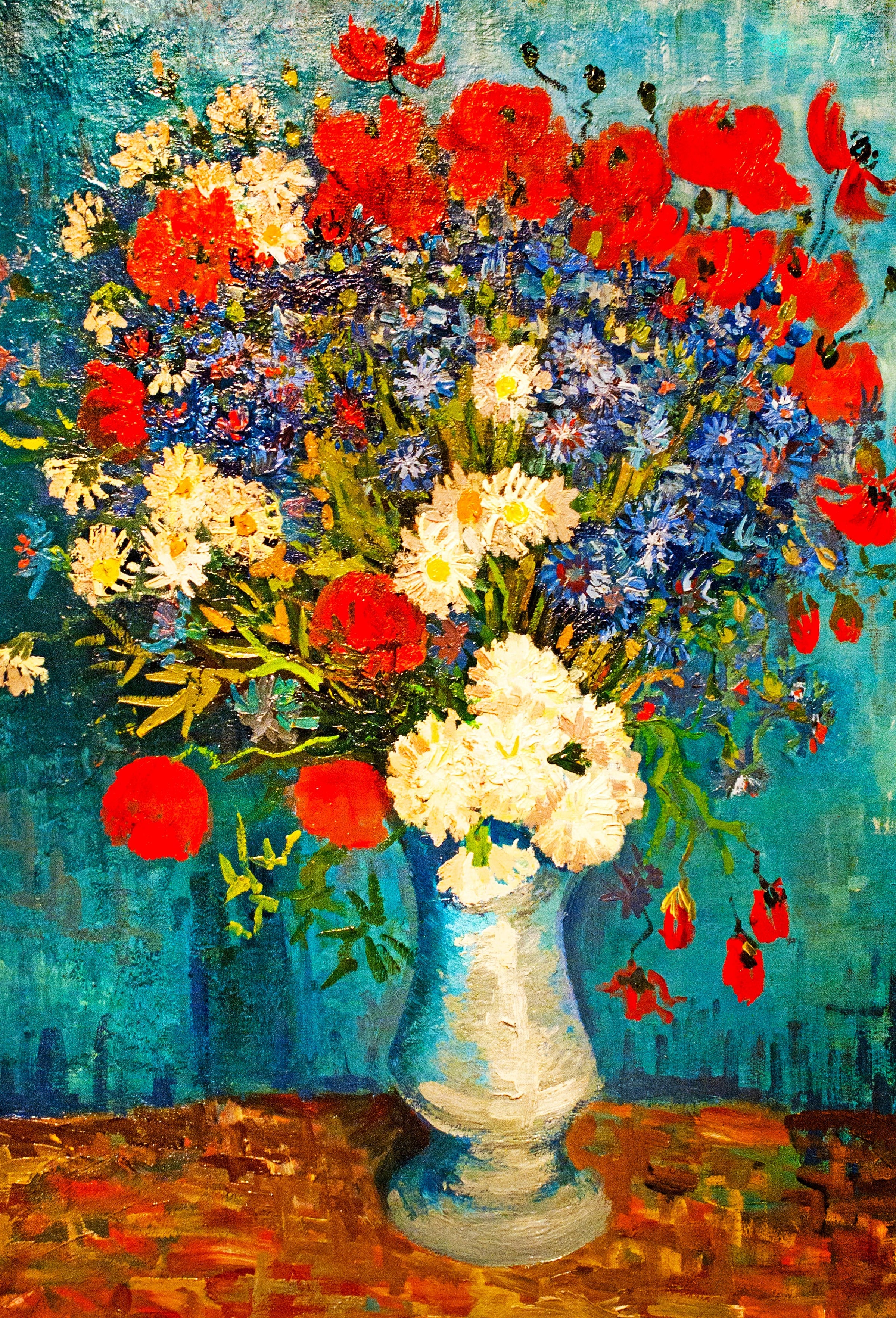 Vase With Summer Flowers (50 Piece Mini Wooden Jigsaw Puzzle) - Nautilus Puzzles - Wooden Jigsaw Puzzles For Adults