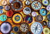 Compasses - 50 Piece MINI Wooden Jigsaw Puzzle - Nautilus Puzzles - Wooden Jigsaw Puzzles For Adults