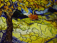 The Mulberry Tree by Vincent Van Gogh (50 Piece Mini Wooden Jigsaw Puzzle) - Nautilus Puzzles - Wooden Jigsaw Puzzles For Adults
