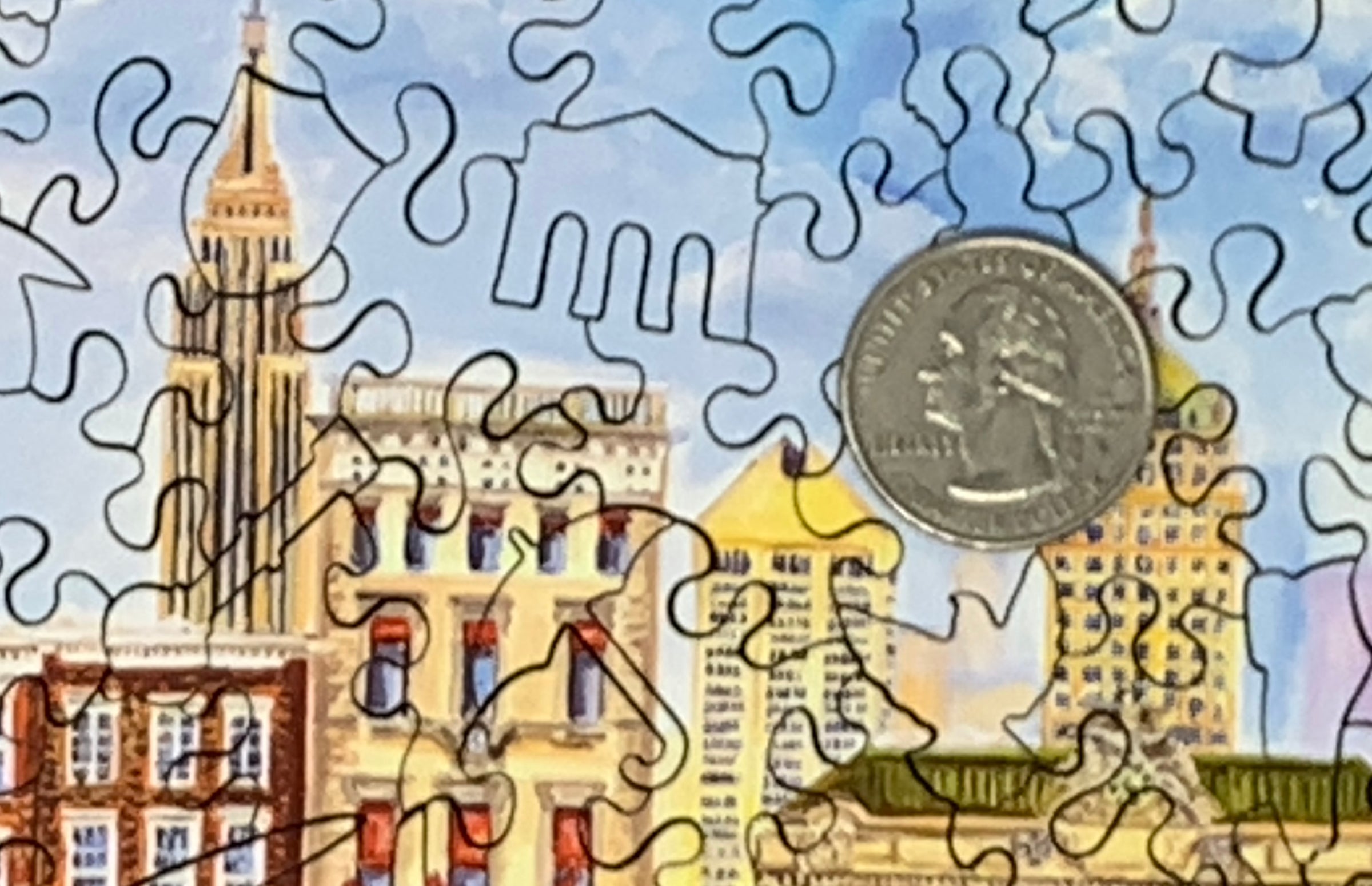 Main Street, New York (159 Piece Wooden Jigsaw Puzzle) - Nautilus Puzzles - Wooden Jigsaw Puzzles For Adults