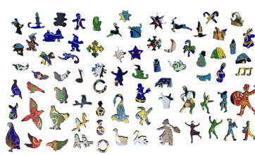 Wooden Christmas Jigsaw Puzzle