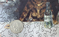 The Bachelor Party (146 Piece Cat Jigsaw Puzzle) - Nautilus Puzzles - Wooden Jigsaw Puzzles For Adults