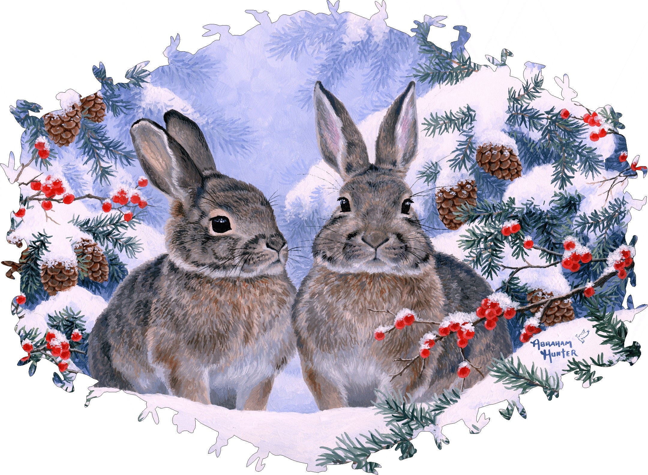 Winter Buddies - 350 Piece Christmas Wooden Jigsaw Puzzle - Nautilus Puzzles - Wooden Jigsaw Puzzles For Adults
