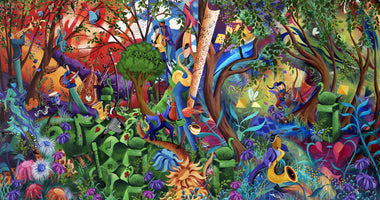 Wonderland Garden Party (530 Piece Wooden Jigsaw Puzzle) - Nautilus Puzzles - Wooden Jigsaw Puzzles For Adults