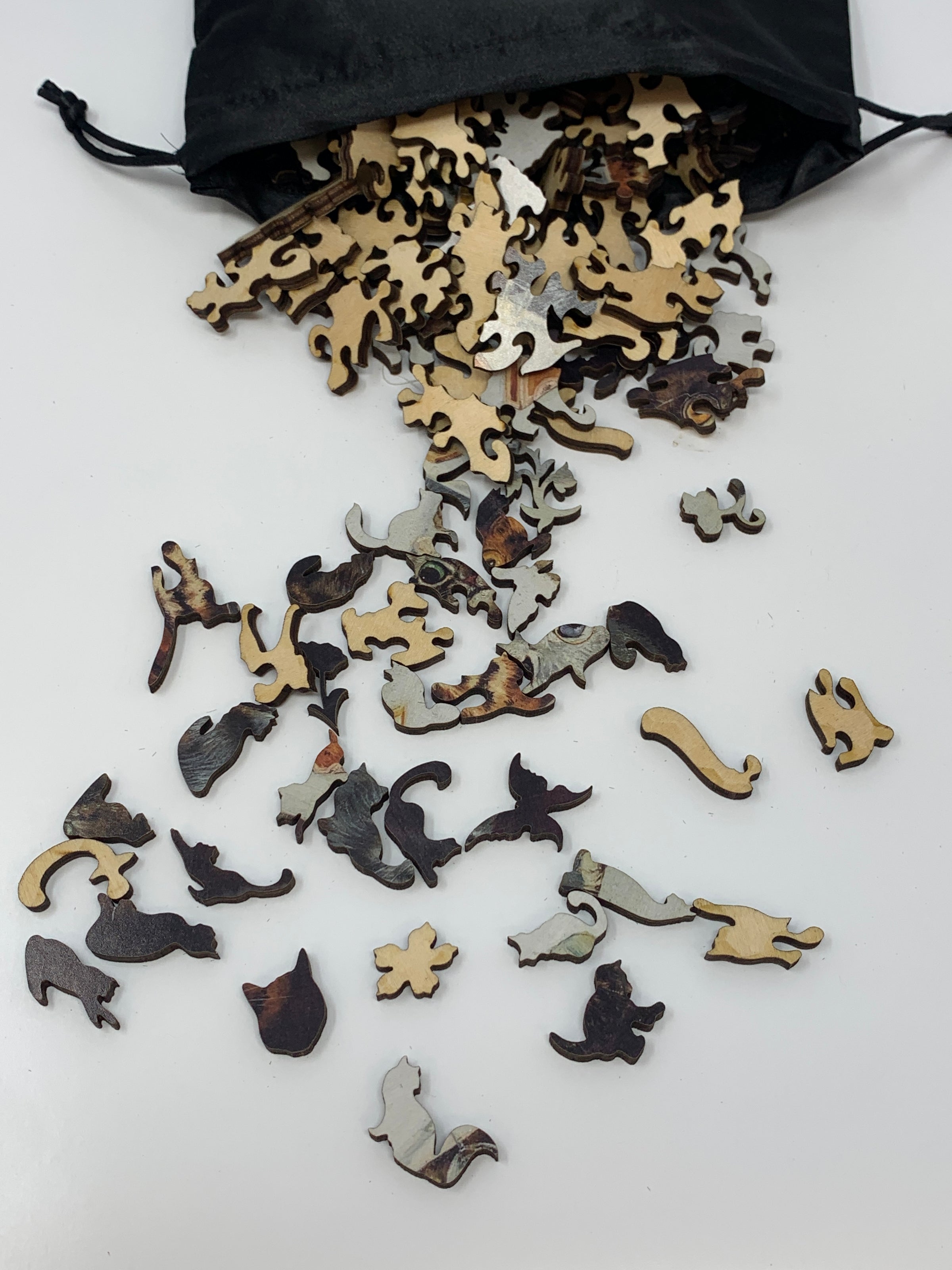 The Bachelor Party (146 Piece Cat Jigsaw Puzzle) - Nautilus Puzzles - Wooden Jigsaw Puzzles For Adults