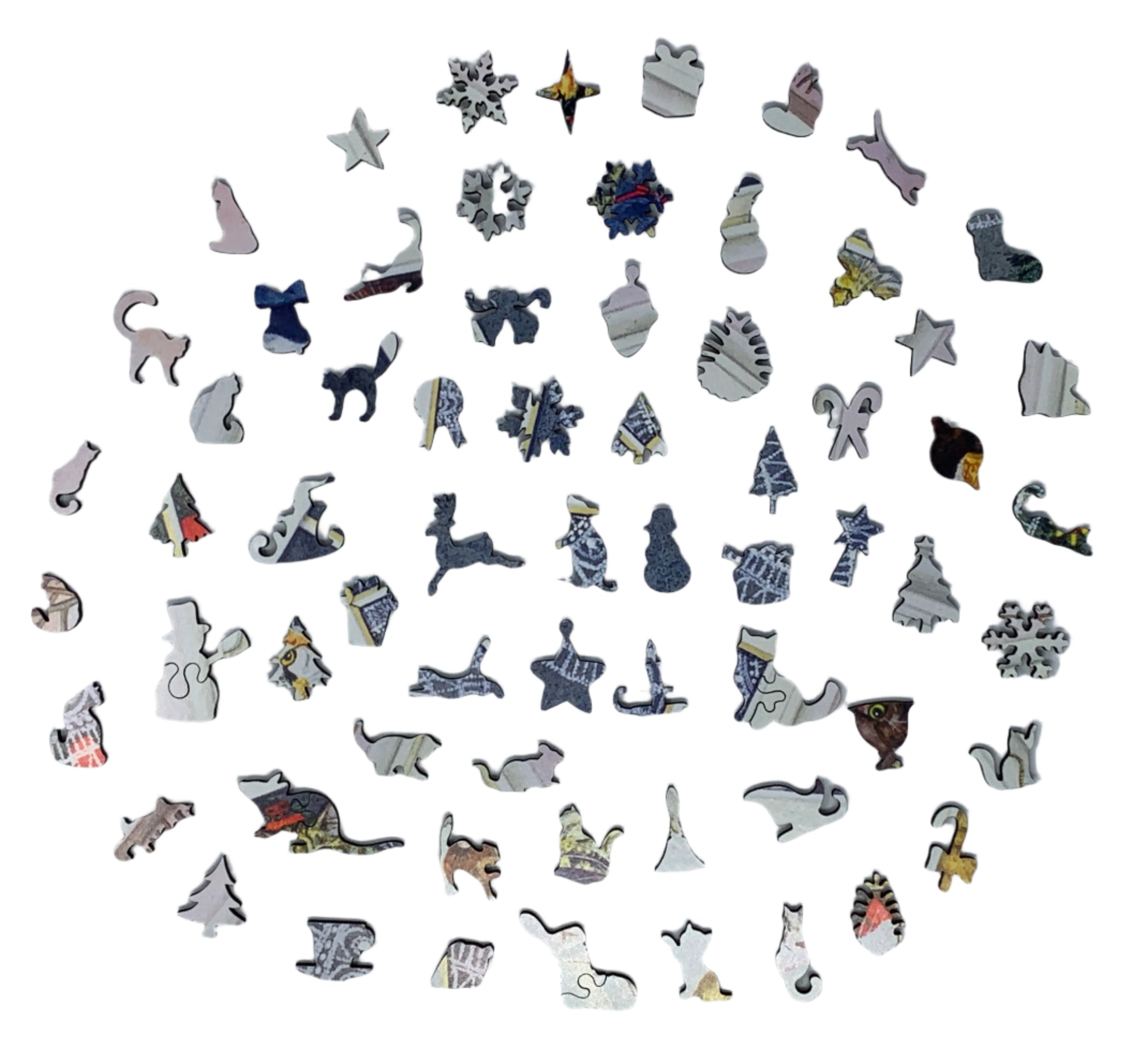 Christmas Snack - 375 Piece Wooden Jigsaw Puzzle - Nautilus Puzzles - Wooden Jigsaw Puzzles For Adults