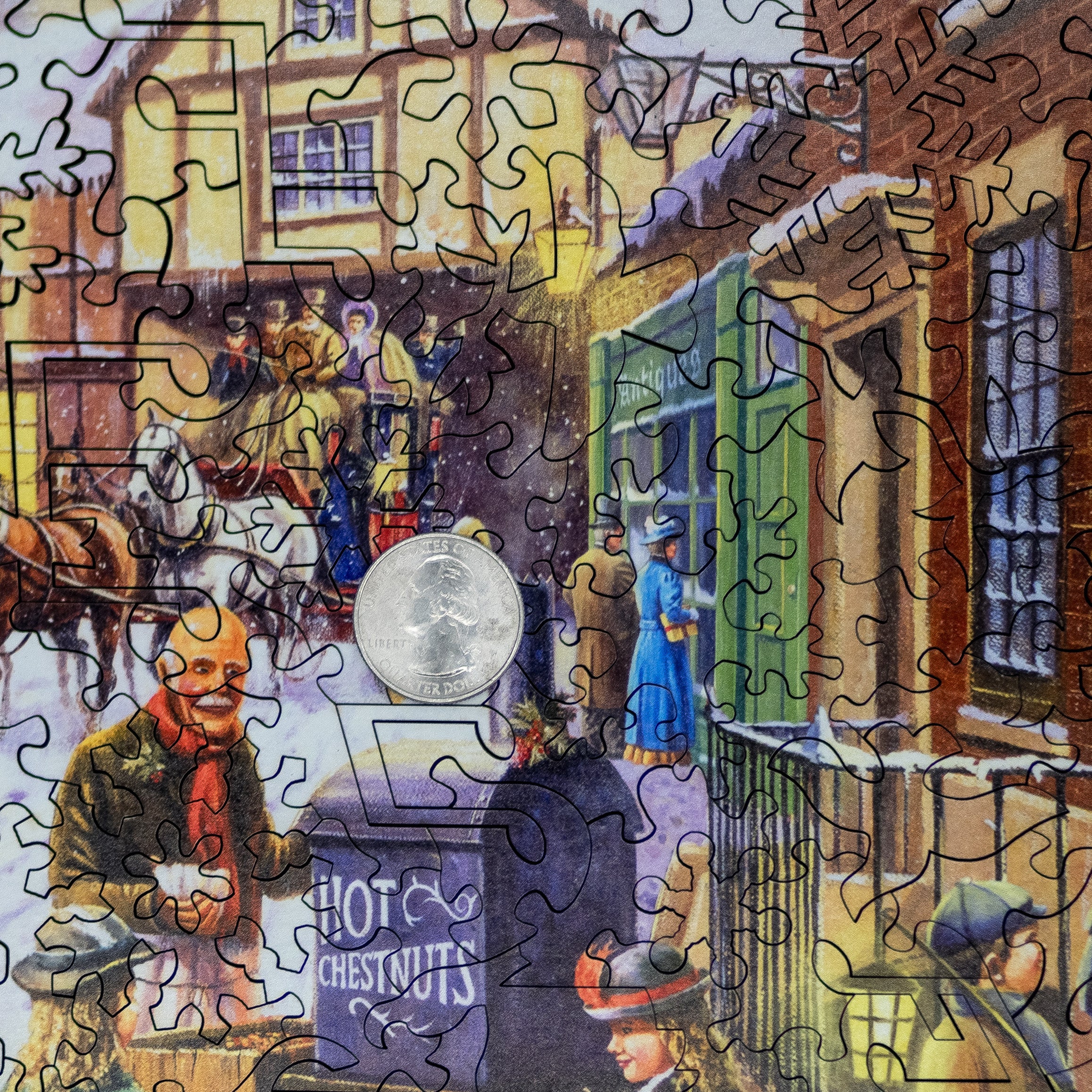 Victorian Carolers (242 Piece Christmas Wooden Jigsaw Puzzle