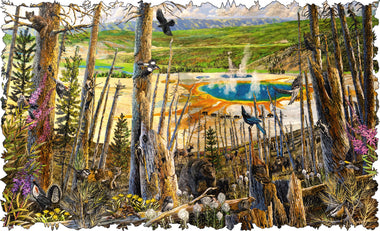 Yellowstone National Park (601 Piece Wooden Jigsaw Puzzle) | Nautilus Puzzles, Wooden Jigsaw Puzzles for Adults