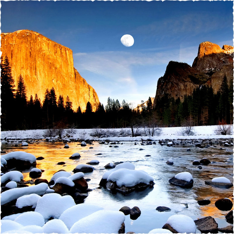 Winter in Yosemite - 240 Piece Wooden Jigsaw Puzzle - Nautilus Puzzles - Wooden Jigsaw Puzzles For Adults