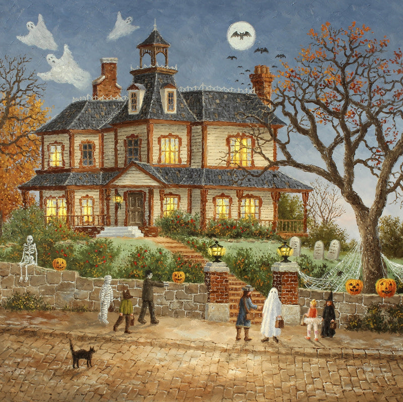 You Go First! (50 Piece Mini Halloween Wooden Jigsaw Puzzle) - Nautilus Puzzles - Wooden Jigsaw Puzzles For Adults