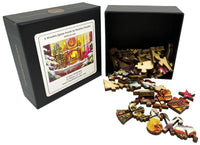 A Cozy Christmas (51 Piece Mini Christmas Wooden Jigsaw Puzzle) - Nautilus Puzzles - Wooden Jigsaw Puzzles For Adults