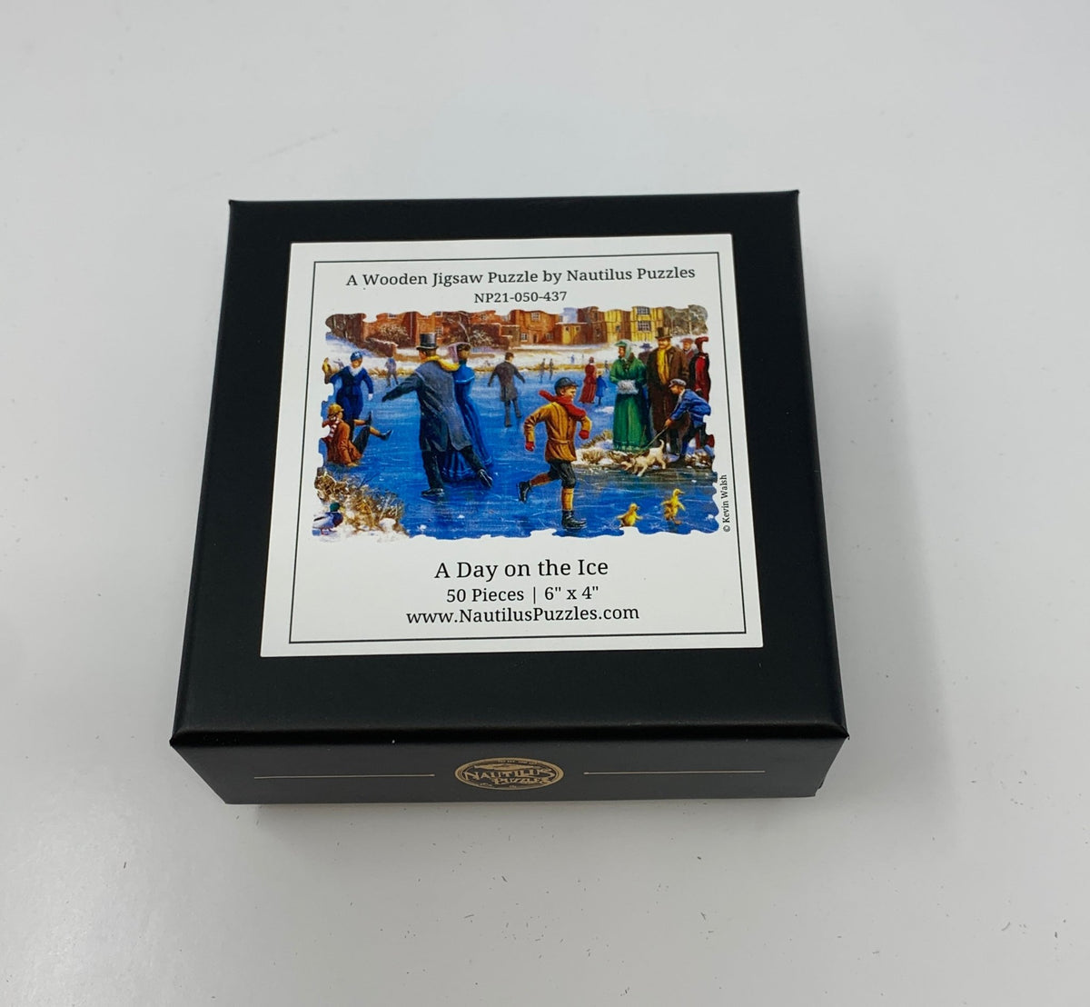 A Day on the Ice (50 Piece Mini Wooden Jigsaw Puzzle) - Nautilus Puzzles - Wooden Jigsaw Puzzles For Adults