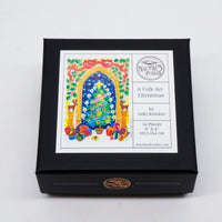 A Folk Art Christmas (54 Piece Mini Christmas Wooden Jigsaw Puzzle) - Nautilus Puzzles - Wooden Jigsaw Puzzles For Adults