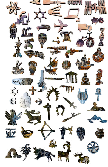 A Short History of Civilization (472 Piece Wooden Jigsaw Puzzle) - Nautilus Puzzles - Wooden Jigsaw Puzzles For Adults
