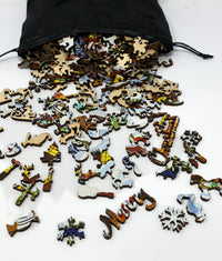 Stave wooden jigsaw puzzle