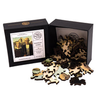 American Gothic by Grant Wood (50 Piece MINI Wooden Jigsaw Puzzle) - Nautilus Puzzles - Wooden Jigsaw Puzzles For Adults