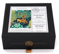 Audubon Deer (200 Piece Wooden Jigsaw Puzzle) - Nautilus Puzzles - Wooden Jigsaw Puzzles For Adults