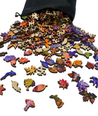 Autumn Colors (450 Piece Autumn Wooden Jigsaw Puzzle) - Nautilus Puzzles - Wooden Jigsaw Puzzles For Adults