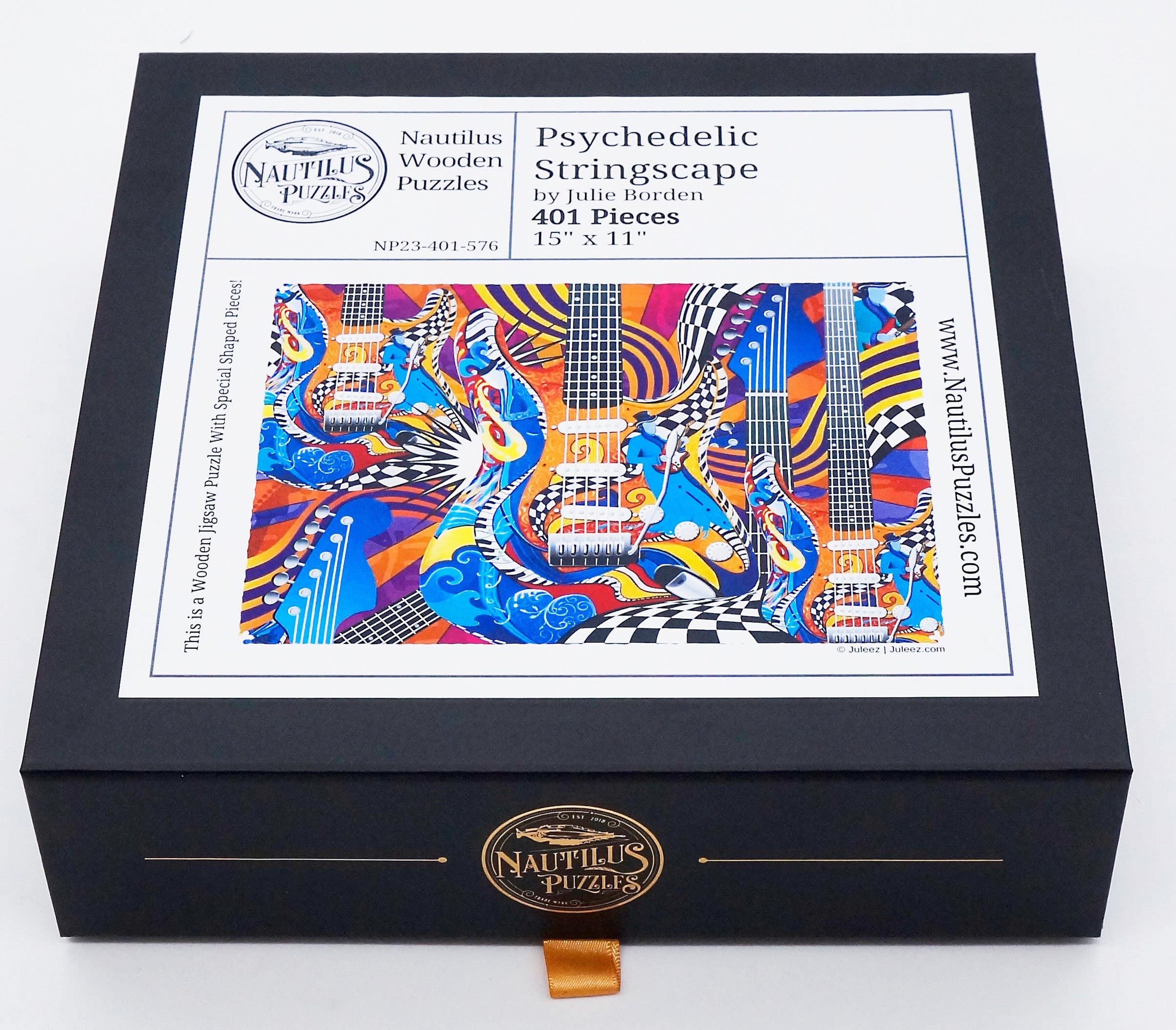 Psychedelic Stringscape (401 Piece Wooden Jigsaw Puzzle