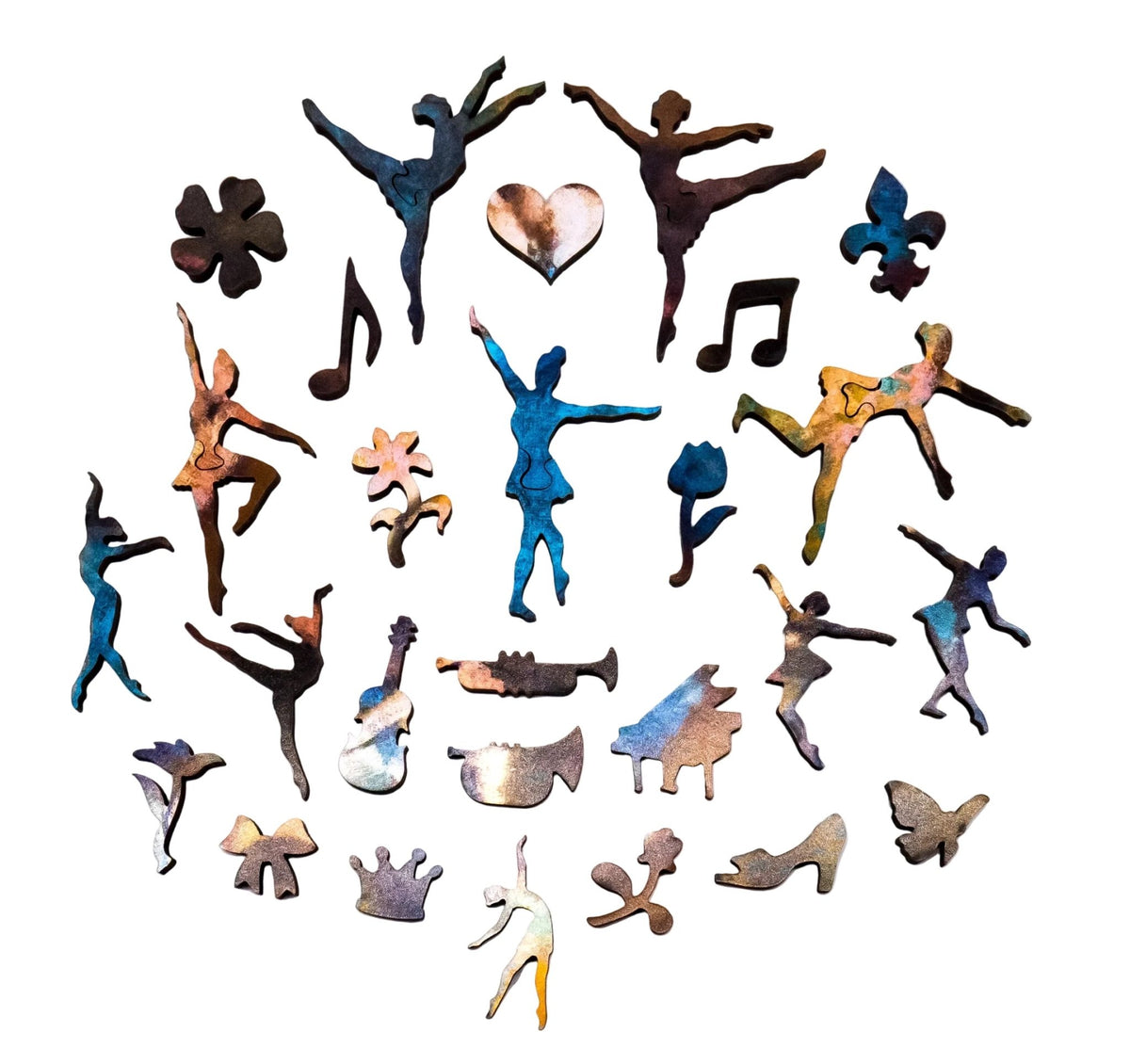 Blue Dancers by Edgar Degas (180 Piece Wooden Jigsaw Puzzle) - Nautilus Puzzles - Wooden Jigsaw Puzzles For Adults